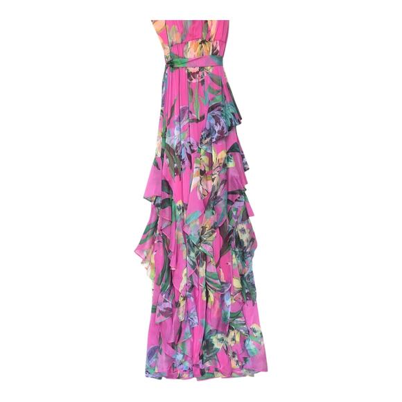 Alex Marie Nina Halter Pink Lily Vibrant Floral Sleeveless Dress Womens Sz 6 NWT - Picture 9 of 16